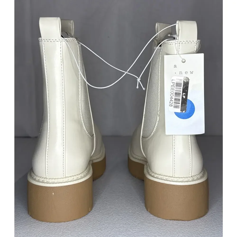 A New Day Women's Demi Ankle Boots Off White Size 7